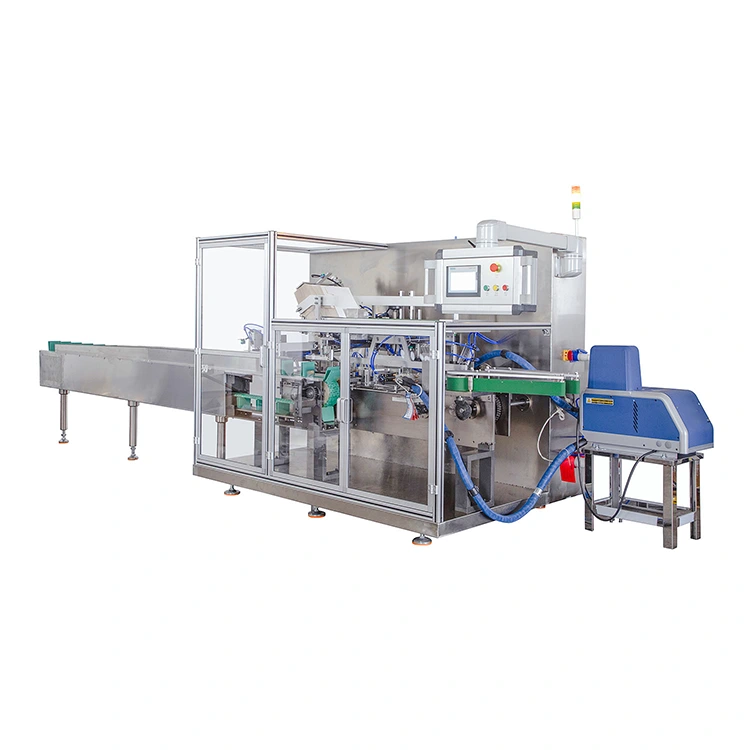 Automatisk multifunktionell horisontell kartongmaskin