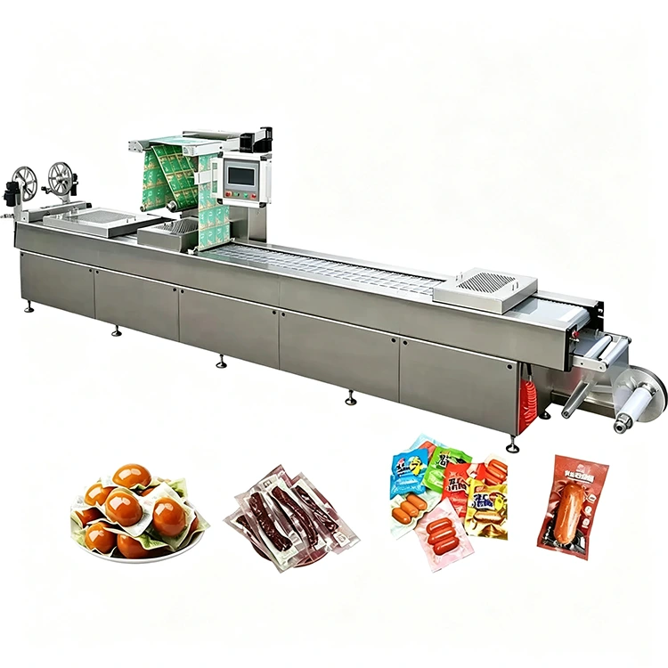 Full Auto Stretch Film Vakuum Pack Machine